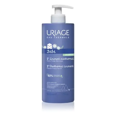 Uriage Bébé 1st Oleothermal Liniment jemný čisticí krém pro děti na oblast plenek 500 ml