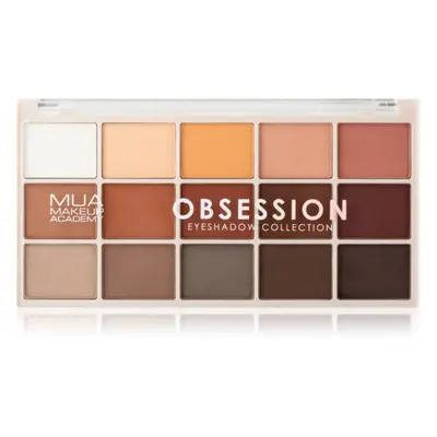 MUA Makeup Academy Professional 15 Shade Palette paletka očních stínů odstín Obsession 12 g