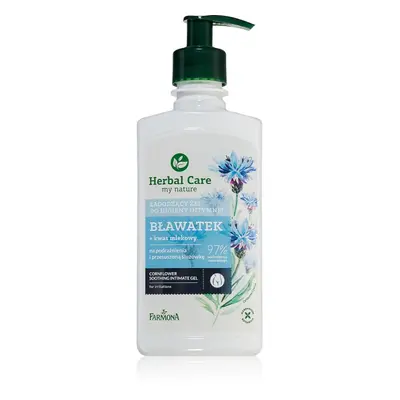 Farmona Herbal Care Cornflower zklidňující gel pro intimní hygienu pro citlivou a podrážděnou po