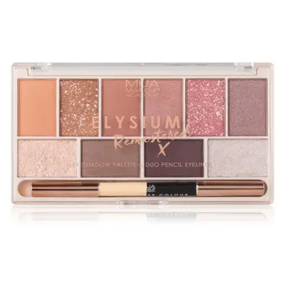 MUA Makeup Academy Elysium Remastered paleta očních stínů 10 barev duo 17 g