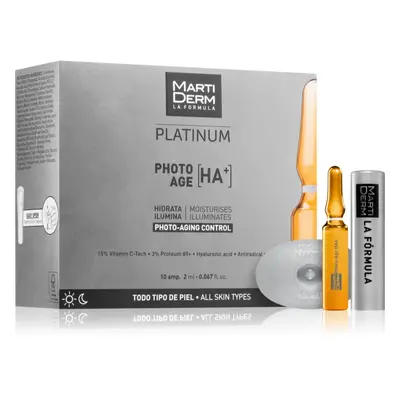 MartiDerm Platinum Photo Age HA+ sérum proti stárnutí pleti v ampulích s vitamínem C 10x2 ml