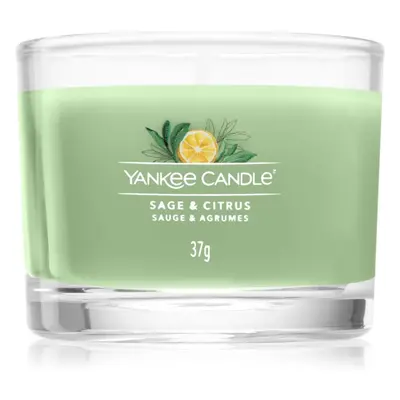 Yankee Candle Sage & Citrus votivní svíčka Signature 37 g