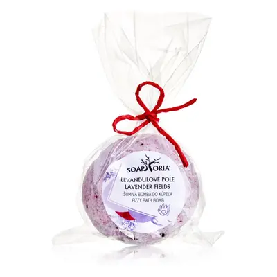 Soaphoria Lavender Fields Fizzy Bath Bomb koupelový balistik s regeneračním účinkem 85 g