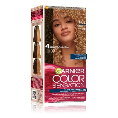 Garnier Color Sensation barva na vlasy odstín HL2 Dark Brown Hair 1 ks