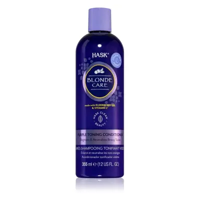 HASK Blonde Care kondicionér pro blond vlasy neutralizující žluté tóny 355 ml