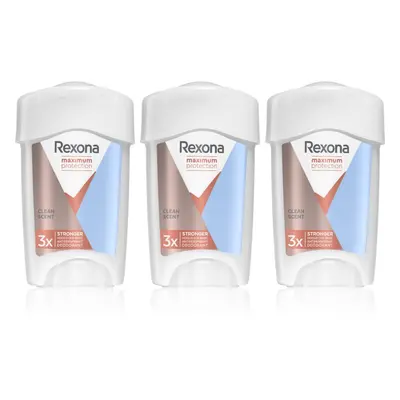 Rexona Maximum Protection Clean Scent krémový antiperspirant pro redukci pocení výhodné balení