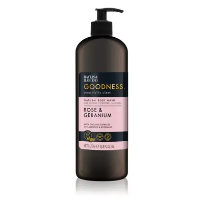 Baylis & Harding Goodness Rose & Geranium sprchový gel 1000 ml