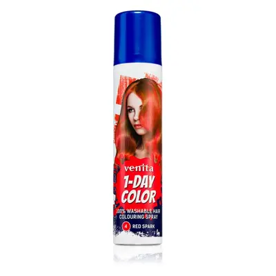 Venita 1-Day Color barevný sprej na vlasy odstín No. 4 - Red Spark 50 ml