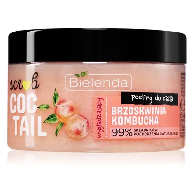 Bielenda Coctail Scrub Peach + Kombucha tělový peeling s hydratačním účinkem 350 g