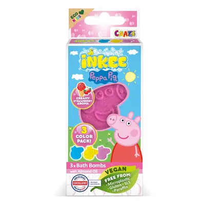 Peppa Pig Bath Bomb koupelová bomba pro děti 3x15 g