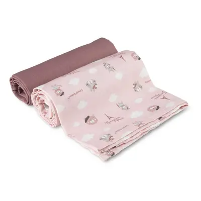 canpol babies Muslin Squares látkové pleny Pink 70x70 cm 2 ks