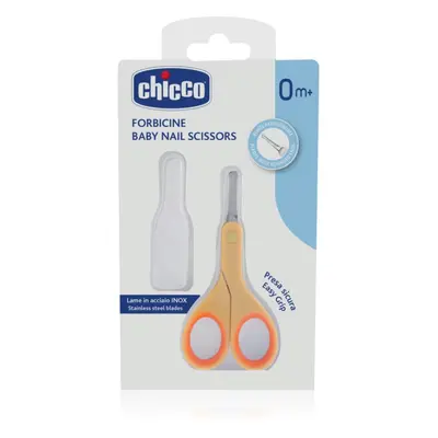 Chicco Baby Nail Scissors dětské nůžky s kulatou špičkou 0 m+ 1 ks