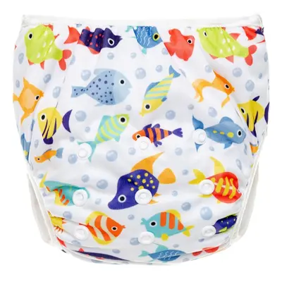 T-TOMI Diaper Swimwear Blue Fish pratelné plenkové plavky 5 - 15 kg 1 ks