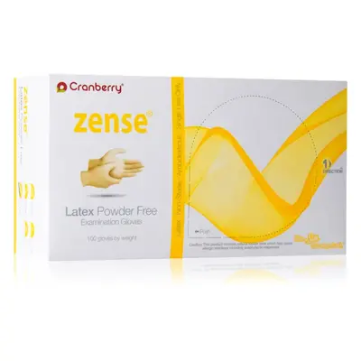 Cranberry Zense Natural latexové nepudrované rukavice velikost S 50 ks