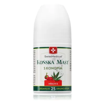 SwissMedicus Koňská mast s konopím hřejivá roll-on 90 ml