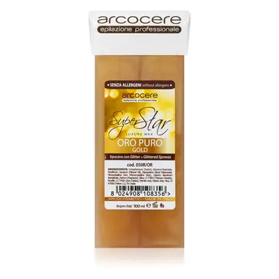 Arcocere Professional Wax Oro Puro Gold epilační vosk se třpytkami náhradní náplň 100 ml