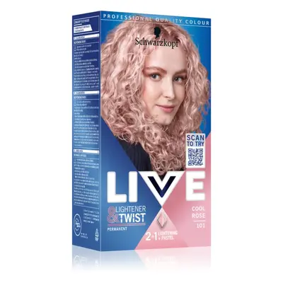 Schwarzkopf LIVE Lightener & Twist permanentní barva na vlasy pro zesvětlení vlasů odstín 101 Ch