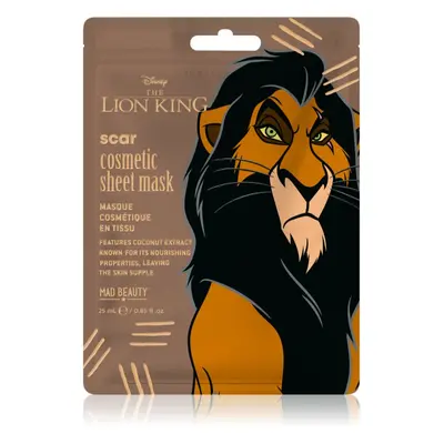 Mad Beauty Lion King Scar hydratační plátýnková maska 25 ml