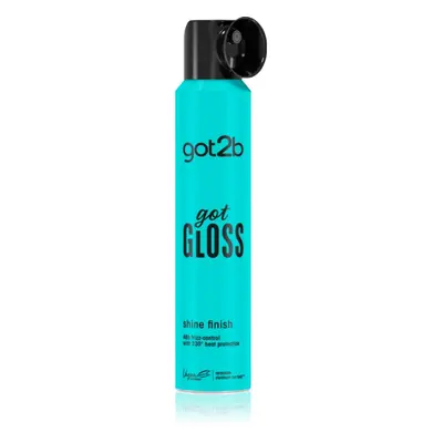 got2b got Gloss Shine Finish sprej pro ochranu vlasů před teplem pro lesk a hebkost vlasů 200 ml