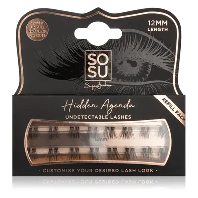 SOSU Cosmetics Hidden Agenda Undetectable Lashes trsové nalepovací řasy bez uzlíku 12 mm