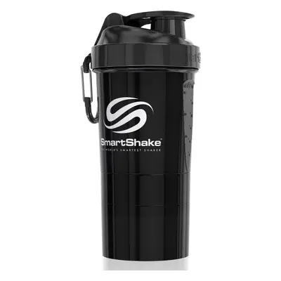 Smartshake Original2GO sportovní šejkr + zásobník barva Gun Smoke Black 600 ml