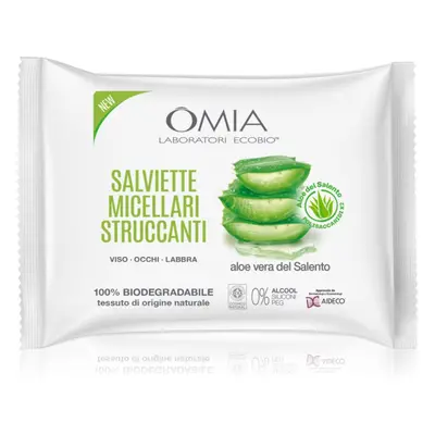 Omia Laboratories Aloe Vera del Salento odličovací ubrousky 20 ks