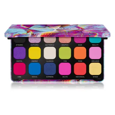 Makeup Revolution Forever Flawless paleta očních stínů odstín Digi Butterfly 18 x 1.1 g