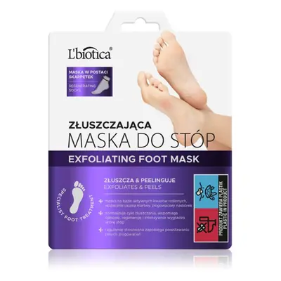 L’biotica Masks exfoliační ponožky pro zjemnění a hydrataci pokožky nohou 1 pár