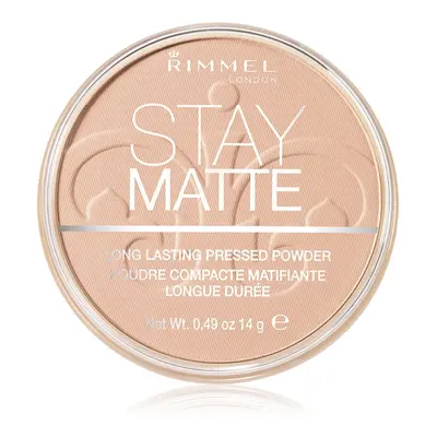 Rimmel Stay Matte pudr odstín 003 Peach Glow 14 g