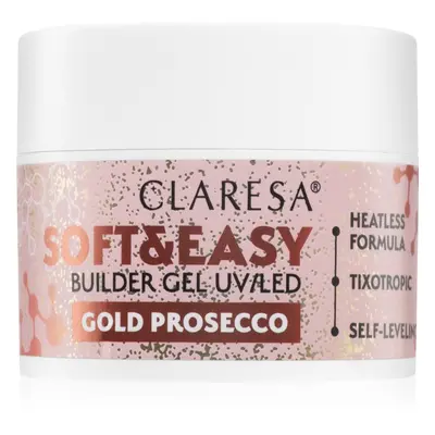 Claresa Soft&Easy Builder Gel podkladový gel na nehty odstín Gold Prosecco 45 g