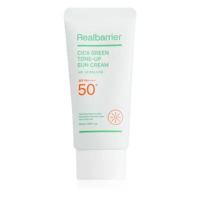 Real Barrier Cica Green Tone-Up Sun Cream intenzivní zklidňující a ochranný krém SPF 50+ 50 ml