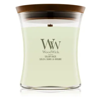 Woodwick Solar Haze vonná svíčka s dřevěným knotem 275 g