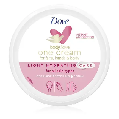 Dove Body Love lehký krém na tělo a obličej 250 ml