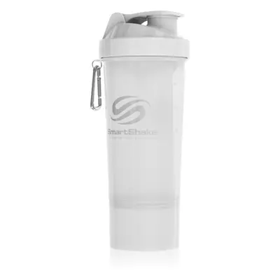 Smartshake Slim sportovní šejkr + zásobník barva Pure White 500 ml