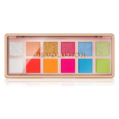 Makeup Revolution The Icon Palette paletka očních stínů odstín The Vibrant Icon Brights Palette 