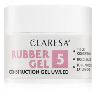 Claresa Rubber Gel Construction Gel UV/LED gelový lak pro prodloužení nehtů odstín 05 45 g