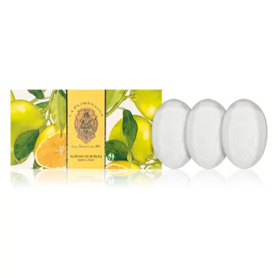 La Florentina Boboli Citrus Hand Soap sada tuhých mýdel citrus 3x150 g