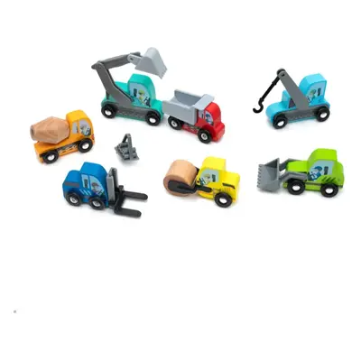 UMU Toys Construction vehicles aktivity hračka ze dřeva 3y+