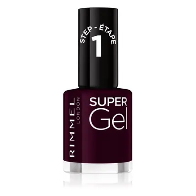 Rimmel Super Gel gelový lak na nehty bez užití UV/LED lampy odstín 064 Plum Pudding 12 ml