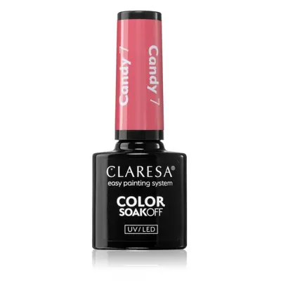 Claresa SoakOff UV/LED Color Candy gelový lak na nehty odstín 7 5 g