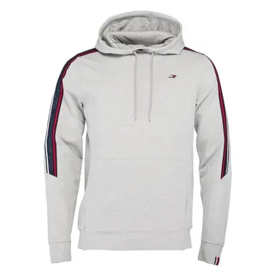 Tommy Hilfiger TEXTURED TAPE HOODY Pánská mikina, šedá, velikost