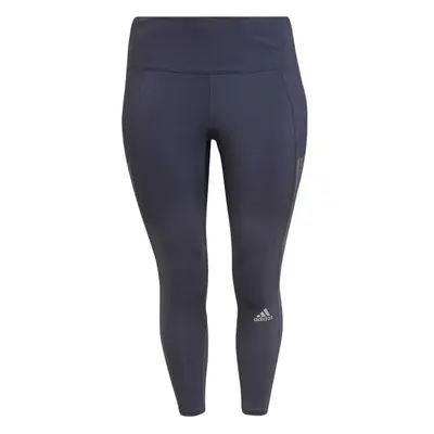 adidas OWN THE RUN LEGGINGS Dámské legíny v plus size, šedá, velikost