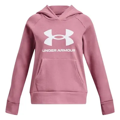 Under Armour RIVAL FLEECE BL HOODIE Dívčí mikina, růžová, velikost