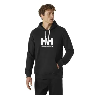 Helly Hansen LOGO Pánská mikina kapucí, černá, velikost