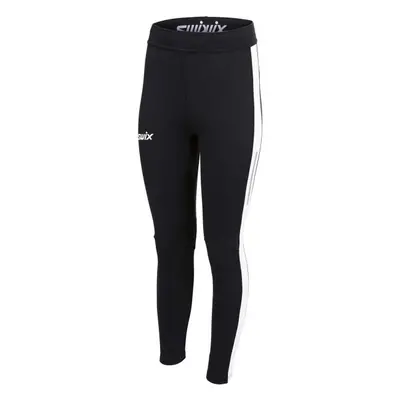 Swix FOCUS WARM TIGHTS Dámské prodyšné a hřejivé elastické kalhoty, černá, velikost