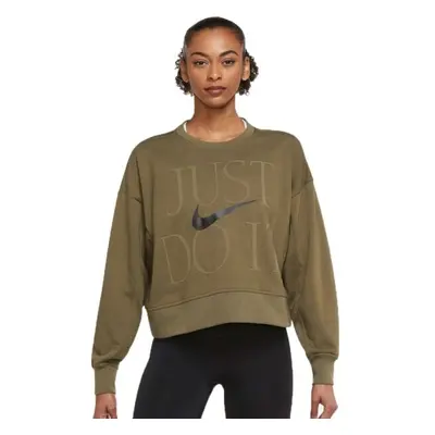 Nike DRI-FIT Dámská tréninková mikina, khaki, velikost