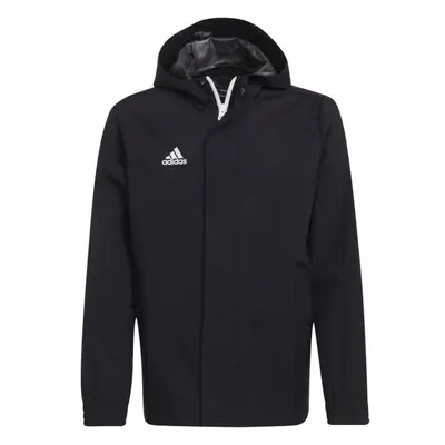 adidas ENTRADA ALL WEATHER JACKET Juniorská fotbalová bunda, černá, velikost