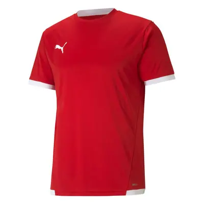 Puma TEAM LIGA JERSEY TEE Pánské fotbalové triko, červená, velikost