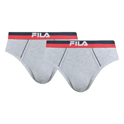 Fila MAN BRIEF 2-PACK Pánské slipy, šedá, velikost