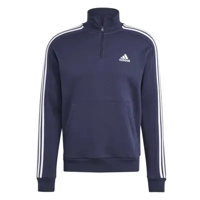 adidas 3-STRIPES TOP Pánská mikina, tmavě modrá, velikost